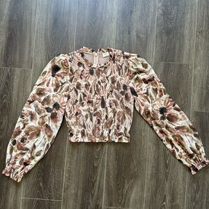 Aritzia - Wilfred Floral Long Sleeve Blouse (XXS)